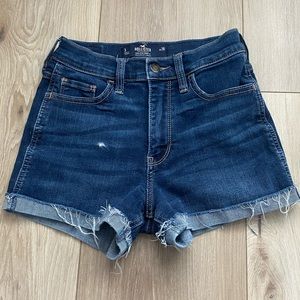 Gently Used Hollister High Rise Jean Shorts